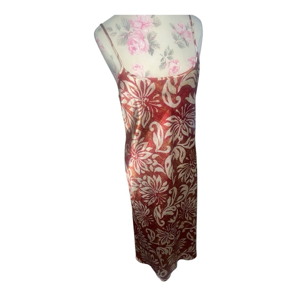 Elegant Vintage Floral Chemise - Red and Cream Excellent Condition Small - Picture 4 of 9